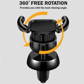 img 1 attached to 📱 Cell Phone Holder for Car with Air Vent & Pop Cup Suction Mount - Suitable for Collapsible Grip/Socket Mount, Dashboard, Desk, Wall Bracket - Ideal for GPS Navigation and All Smartphones