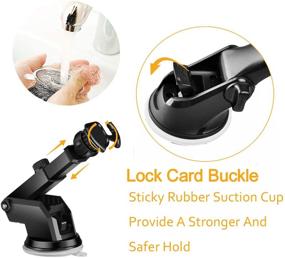 img 3 attached to 📱 Cell Phone Holder for Car with Air Vent & Pop Cup Suction Mount - Suitable for Collapsible Grip/Socket Mount, Dashboard, Desk, Wall Bracket - Ideal for GPS Navigation and All Smartphones