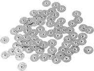 kare & kind® 400 pcs candle wick tabs - metal candle wick sustainer tabs in silver (14 mm) - retail packaging included logo