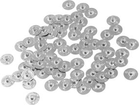 img 4 attached to Kare & Kind® 400 pcs Candle Wick Tabs - Metal Candle Wick Sustainer Tabs in Silver (14 mm) - Retail Packaging included