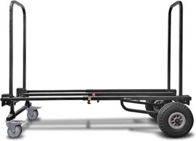 img 4 attached to 📦 AxcessAbles Heavy Duty Folding Dolly Hand Cart Platform - Max 700LB Capacity with Telescoping Frame 2.9ft to 4.6ft, 365 Turning Radius - Fully Assembled