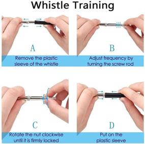 img 2 attached to 🐶 Wondery Ultrasonic Dog Whistle for Pet Training - Adjustable Pitch, Silent & Professional Whistle to Stop Dog Barking - Includes Lanyard