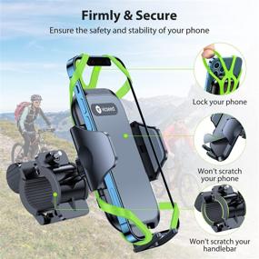 img 3 attached to 🚲 VICSEED Bike Phone Mount: Unbreakable & Universal Holder for Thick Cases and All Phones - iPhone 12 Pro Max, Galaxy S21 Compatible