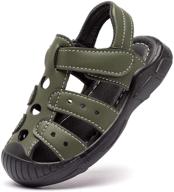 versatile closed toe sandals for toddler boys: stylish summer water shoes for outdoor adventures logo