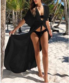 img 3 attached to 👙 Wander Agio Coverup Swimsuits: Sun Protection and Stylish Clothing for Women's Swimwear & Beachwear