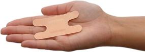 img 3 attached to 🩹 Dealmed Fabric Knuckle Flexible Adhesive Bandages – 100 Count (1 Pack) | Non-Stick Pad, Latex-Free | Wound Care for First Aid Kit, 1.5" x 3