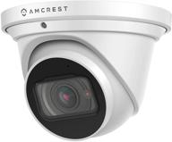 amcrest 4k оптическая камера с зумом ip - моторизованный объектив, 8 мп открытая камера poe dome, 4x оптическая камера с зумом башни, объектив 2,7 мм ~ 12 мм, ip67 ik10 защита от вандализма, встроенный микрофон (ip8m-mt2544ew) логотип