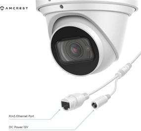 img 1 attached to Amcrest 4K Optical Zoom IP Camera - Motorized Lens, 8MP Outdoor POE Dome Camera, 4X Optical Zoom Turret Security Camera, 2.7mm~12mm Lens, IP67 IK10 Vandal Resistant, Built-in Mic, (IP8M-MT2544EW)