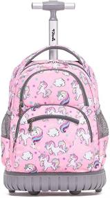 img 3 attached to Tilami Rolling Backpack College Butterfly Backpacks