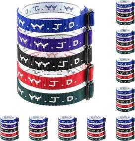 img 1 attached to 100 WWJD Bracelets Wristbands Fundraisers Boys' Jewelry