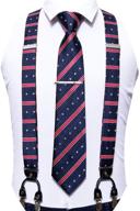 👔 barry wang suspender necktie elastic designer men's accessories: ties, cummerbunds & pocket squares for effortless style logo