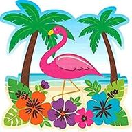 amscan hawaiian tropical flamingo decoration logo