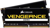 🔥 corsair vengeance 32 гб ddr4 2666 sodimm c18 1.2v, черный - оптимизирован для систем intel 9-го и 10-го поколений логотип