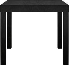 img 2 attached to 🏞️ Stylish and Functional: Ameriwood Home Parsons Modern End Table in Sleek Black Design