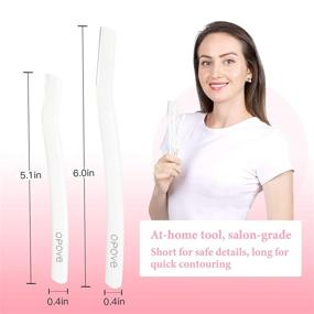 img 2 attached to 🪒 opove Dermaplane Razor for Women Face- Professional Facial & Peach Fuzz Hair Removal Tool