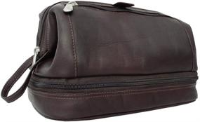 img 3 attached to Piel Leather U Frame Utility Kit: Zip Bottom, Chocolate - One Size | Best Price & Reviews