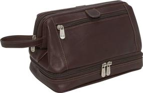 img 1 attached to Piel Leather U Frame Utility Kit: Zip Bottom, Chocolate - One Size | Best Price & Reviews