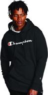 👕 champion powerblend graphic hoodie: white men's active clothing boosts style and performance logo