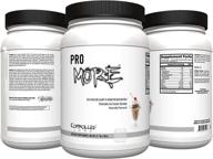 🍫 high-quality promore protein powder: 24g protein per scoop - premium smooth drink formula - chocolate ice cream sundae flavor logo