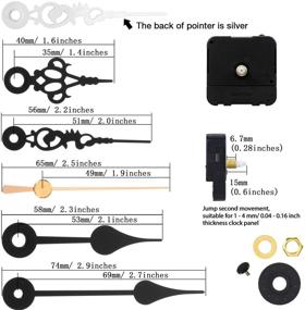 img 3 attached to DIY Clock Movement Mechanism Replacement Kit with Battery Operation and Short Hands - Repair Parts Included!