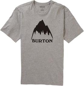 img 1 attached to 👕 Мужская активная одежда: классическая короткая футболка Burton черного цвета