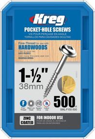 img 1 attached to SML F150 Pocket Screws 2 Inch Washer Head: Efficient Fastening Solution