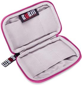 img 2 attached to BUBM Mini USB Flash Drive Sticks Carrying Case: Soft Padded Cover, 6-Capacity, Rose Red - Convenient and Secure Storage Solution