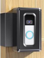 🔒 dg-direct anti-theft doorbell mount with video doorbell mounting bracket for home, apartment, office, room renters | compatible with various video doorbell brands (black) logo