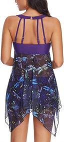 img 2 attached to 👙 Women's Printed Swimwear Tankini - Shaoroua Swimsuits, Clothing for Swimsuits & Cover Ups