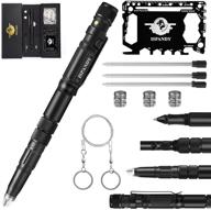 🖊️ ultimate self-defense tactical pen: led flashlight, ballpoint pen, glass breaker, whistle, and more - gift boxed survival gear set логотип