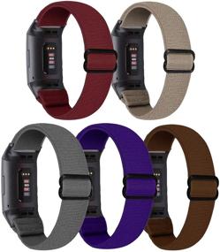 img 1 attached to URU Shield Nylon Bands Compatible With Charge 4 &Amp Wearable Technology