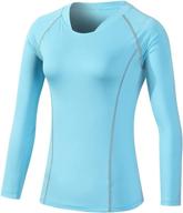 🏃 performance-driven women's long sleeve compression shirt: dry cool fit for running & workout logo