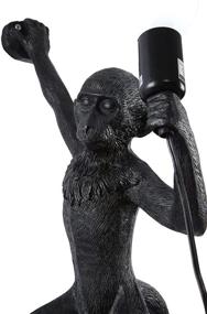 img 3 attached to 🐒 CHABEI Vintage Resin Monkey Wall Lamp: Industrial Lighting Fixture for Living Room, Kids' Bedroom, Club Décor (Black-Right Hand)