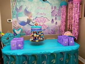 img 1 attached to BoTong 7x5ft Under The Sea Little Mermaid Birthday Party Backdrop: Perfect Photography Solution for Girls' Princess Themed Celebrations