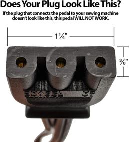 img 3 attached to 🎛️ Enduro Foot Pedal Replacement for Singer Sewing Machine - Variable Speed Control Pedal (359102001)