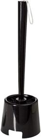 img 1 attached to Klickpick Black Toilet Cleaner Brush with Holder Caddy - Home Toilet Bowl Cleaning Tool (Pack of 1)