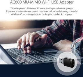 img 3 attached to 📶 D-Link AC600 Mini Wireless USB WiFi Adapter, Dual Band MU-Mimo Wi-Fi Network for Desktop Laptop (Model DWA-171), Black