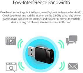 img 2 attached to 📶 D-Link AC600 Mini Wireless USB WiFi Adapter, Dual Band MU-Mimo Wi-Fi Network for Desktop Laptop (Model DWA-171), Black