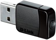 📶 d-link ac600 mini wireless usb wifi adapter, dual band mu-mimo wi-fi network for desktop laptop (model dwa-171), black logo