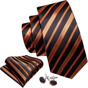 img 3 attached to 👔 Shop the Ultimate Collection of Barry Wang Neckties, Handkerchiefs, Cufflinks, and More - Perfect Business Men's Accessories!