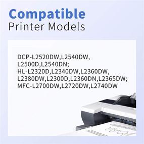 img 1 attached to 🖨️ Тонер-картридж SUPRINT совместимый заменитель TN660 TN630 - Используется с принтерами Brother MFC-L2700DW HL-L2320D MFC-L2705DW MFC-L2740DW DCP-L2540DW HL-2360DW HL-L2300DW (Черный, 4 штуки)