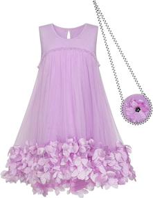img 2 attached to Girls Dress Handbag Purple Princess: Stylish Clothing for Little Girls