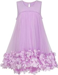 img 3 attached to Girls Dress Handbag Purple Princess: Stylish Clothing for Little Girls