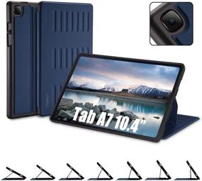 img 4 attached to 🔵 TSOMEI Samsung Galaxy Tab A7 10.4 2020 Case - Magnetic Stand, Drop-proof Protection - Blue