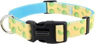 🐶 nylon adjustable aimengwu dog collar: suitable for fruits, kiwis, and all sizes (large, medium, small) logo