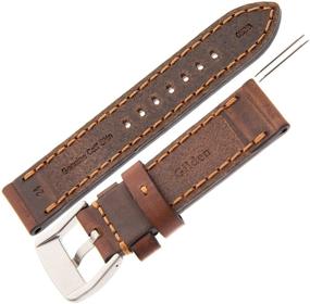 img 1 attached to 🕒 Gilden 22-24mm Calfskin Watch Band - TS62, 1522mm Length
