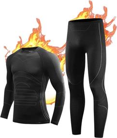 img 4 attached to Thermal Underwear Johns Layer Weather Sports & Fitness