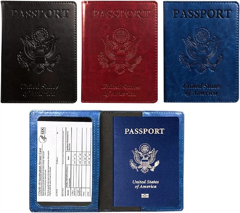 eachever leather passport vaccine without 로고