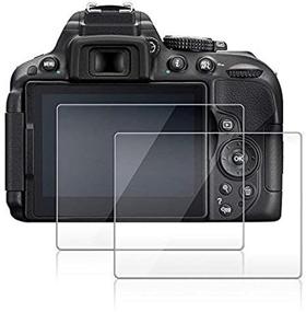 img 1 attached to 📷 Nikon D5600 D5500 D5300 Camera Screen Protector: 2 Pack Anti-Scratch Tempered Glass by AFUNTA
