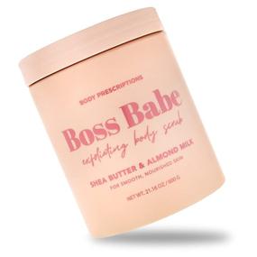 img 4 attached to 🛀 Скраб для тела Body Prescriptions Pink Boss Babe: Пилинг для тела для питательной и гладкой кожи, очищающее средство с маслом ши и миндалем.